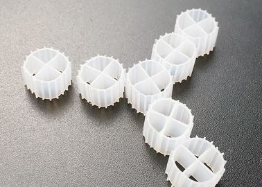 Купить PE Ударные аквариумы MBBR Фильтр СМИ белый цвет fda носитель 11 * 7MM MBBR Biofilm Carrier online manufacture