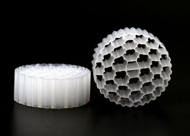 Высокая площадь поверхности MBBR Bio Media White Virgin HDPE Материал Энергосбережение