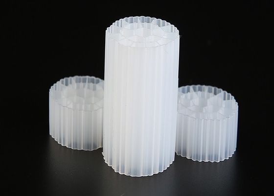 Виргинский HDPE материал MBBR Пластиковый фильтр СМИ Белый цвет Для очистки сточных вод
