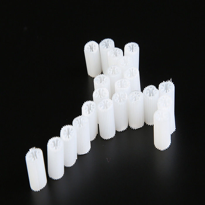 MBBR Bio Media Heavy Size 5*10mm Белый девственный HIPS материал Пластиковая биоклетка для лечения