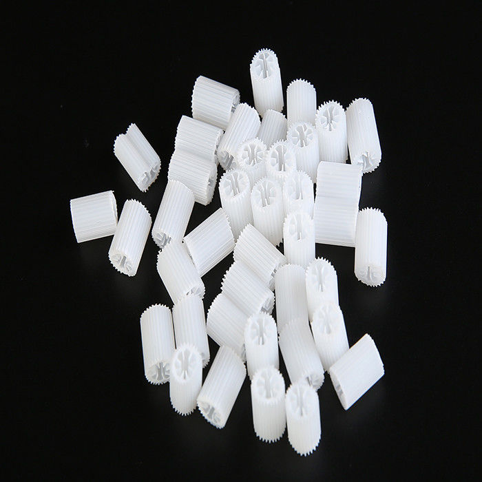 MBBR Bio Media Heavy Size 5*10mm Белый девственный HIPS материал Пластиковая биоклетка для лечения