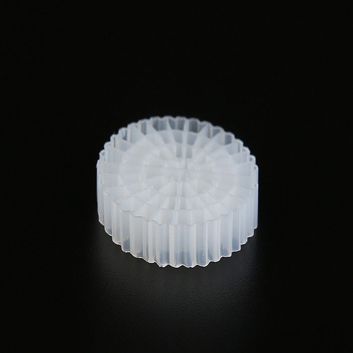 Белый цвет MBBR Bio Media Virgin HDPE материал K5 для очистки сточных вод