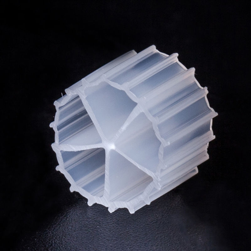 10*7mm MBBR Filter Media Virgin HDPE Material Белый цвет Биомедиа для очистки воды