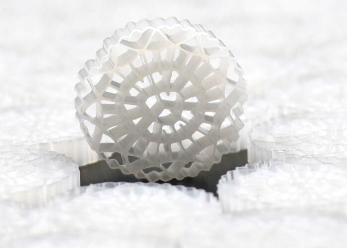 HDPE Kaldnes Filter Media For Ponds Biocells Технология MBBR Устойчивость к ударам