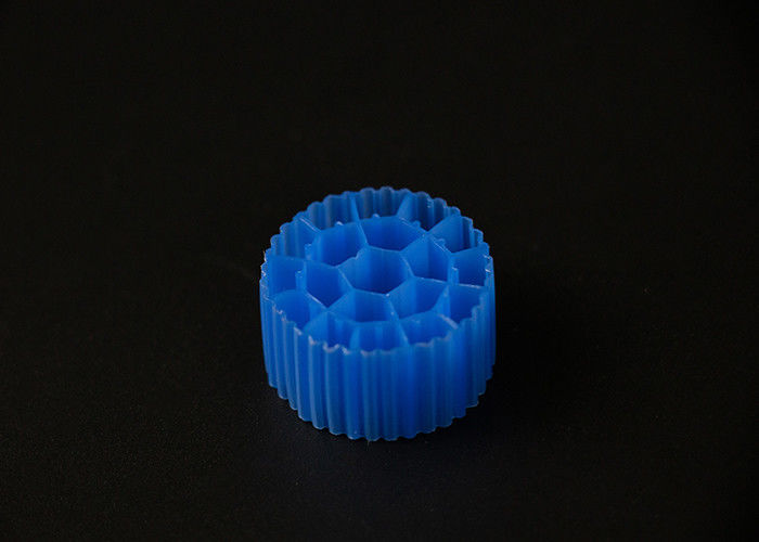 19 комнат PE05 HDPE материал MBBR фильтрующая среда Синий цвет