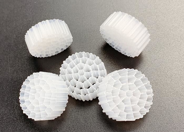 IFAS FDA Безопасный HDPE Белый цвет MBBR Биоклеточный фильтр СМИ Технология A/O