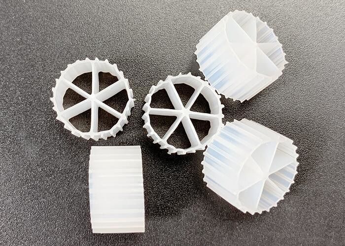 MBBR смешивающее движущееся ложе Бифильмный реактор HDPE материал MBBR K1 Фильтрная среда FDA Safty