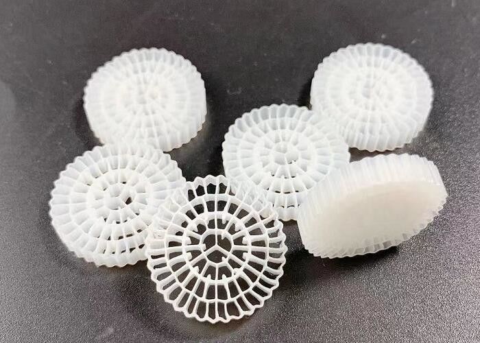 HDPE Mbbr Несущий биофильтр для подвешенных ложек рыбоводческих хозяйств 25x4MM